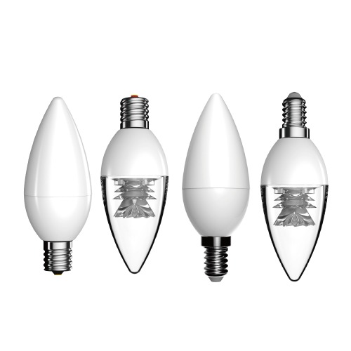 LED촛대구 5W 투명 불투명 촛불전구 촛대전구 대체용LED램프