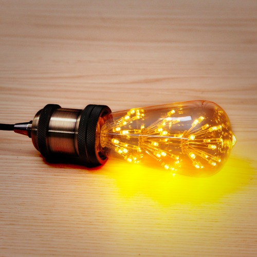 LED 에디슨전구 눈꽃 ST64 2W
