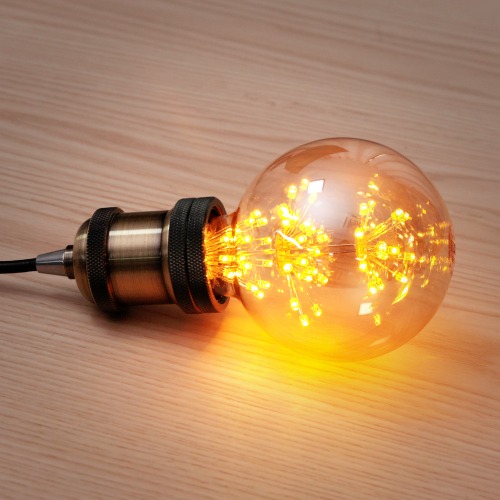 LED 에디슨전구 눈꽃 G95 2W